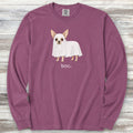 Chihuahua Boo Long Sleeve Tee - Berry