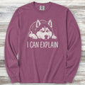 Husky Explain Long Sleeve Tee - Berry