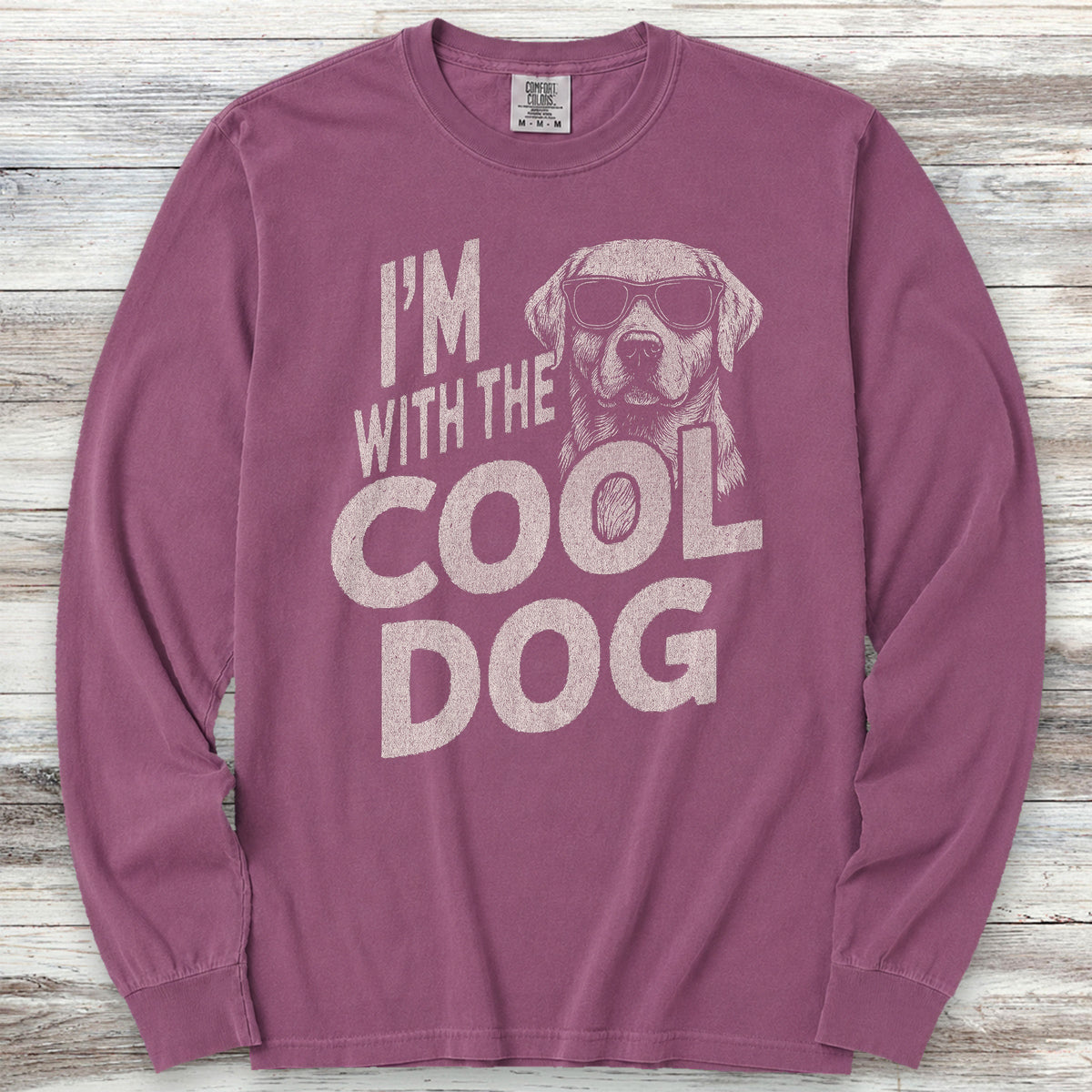 Labrador Retriever Cool Dog Long Sleeve Tee - Berry