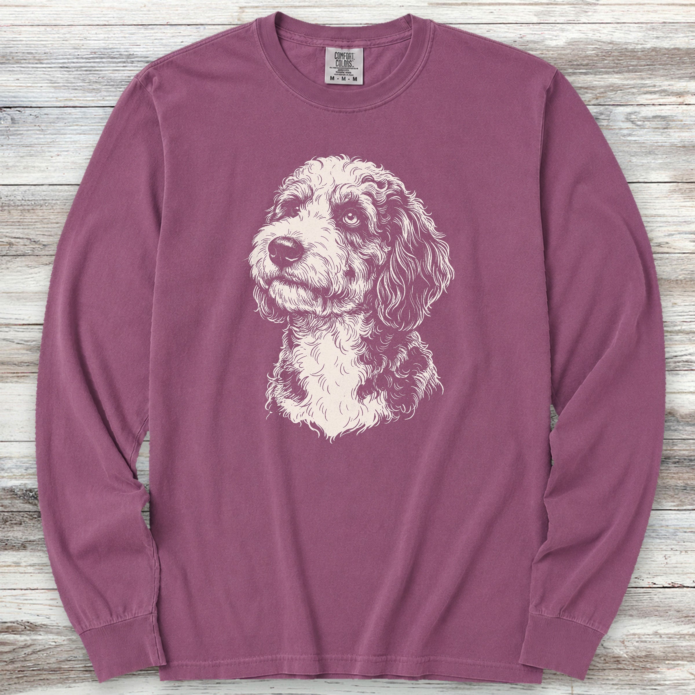 Aussiedoodle Loyalty Long Sleeve Tee - Berry