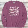 Unleash Pawsitivity Long Sleeve Tee - Berry