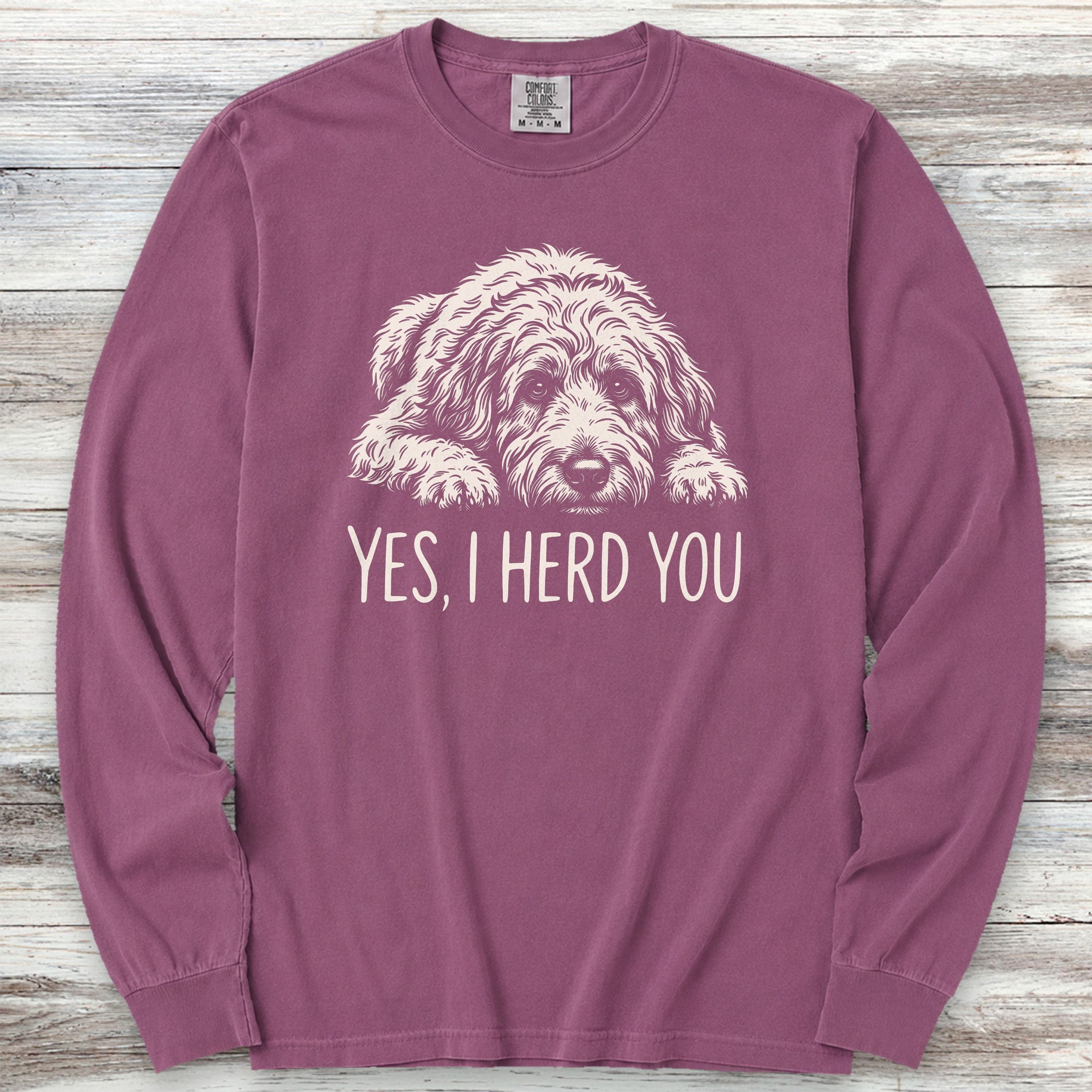 Doodle Herd You Long Sleeve Tee - Berry