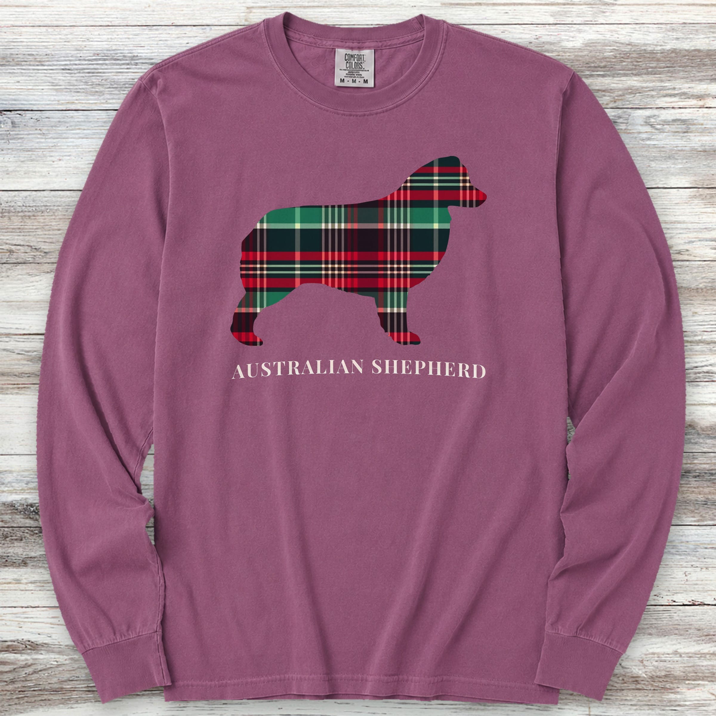 Australian Shepherd Winter 2025 Long Sleeve Tee - Berry