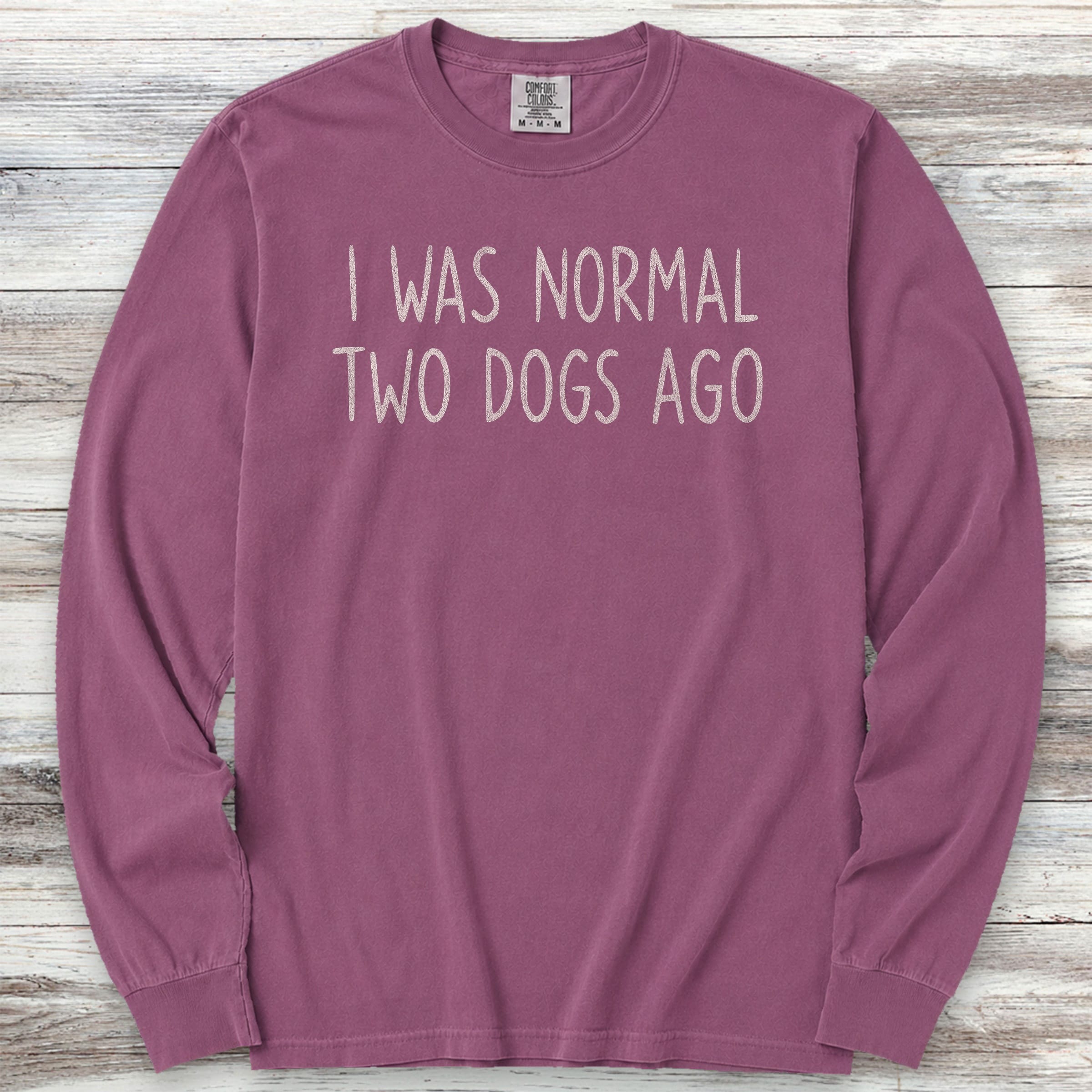 Dogs Normal Long Sleeve Tee - Berry