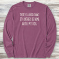 I'd Rather Be Home Long Sleeve Tee - Berry