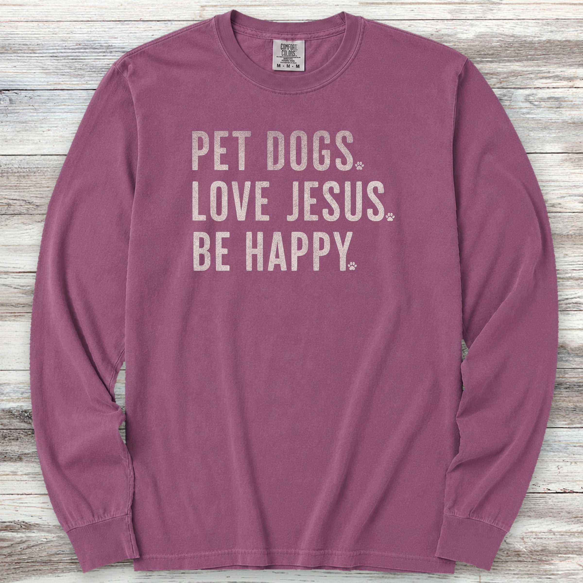 Love Jesus Long Sleeve Tee - Berry