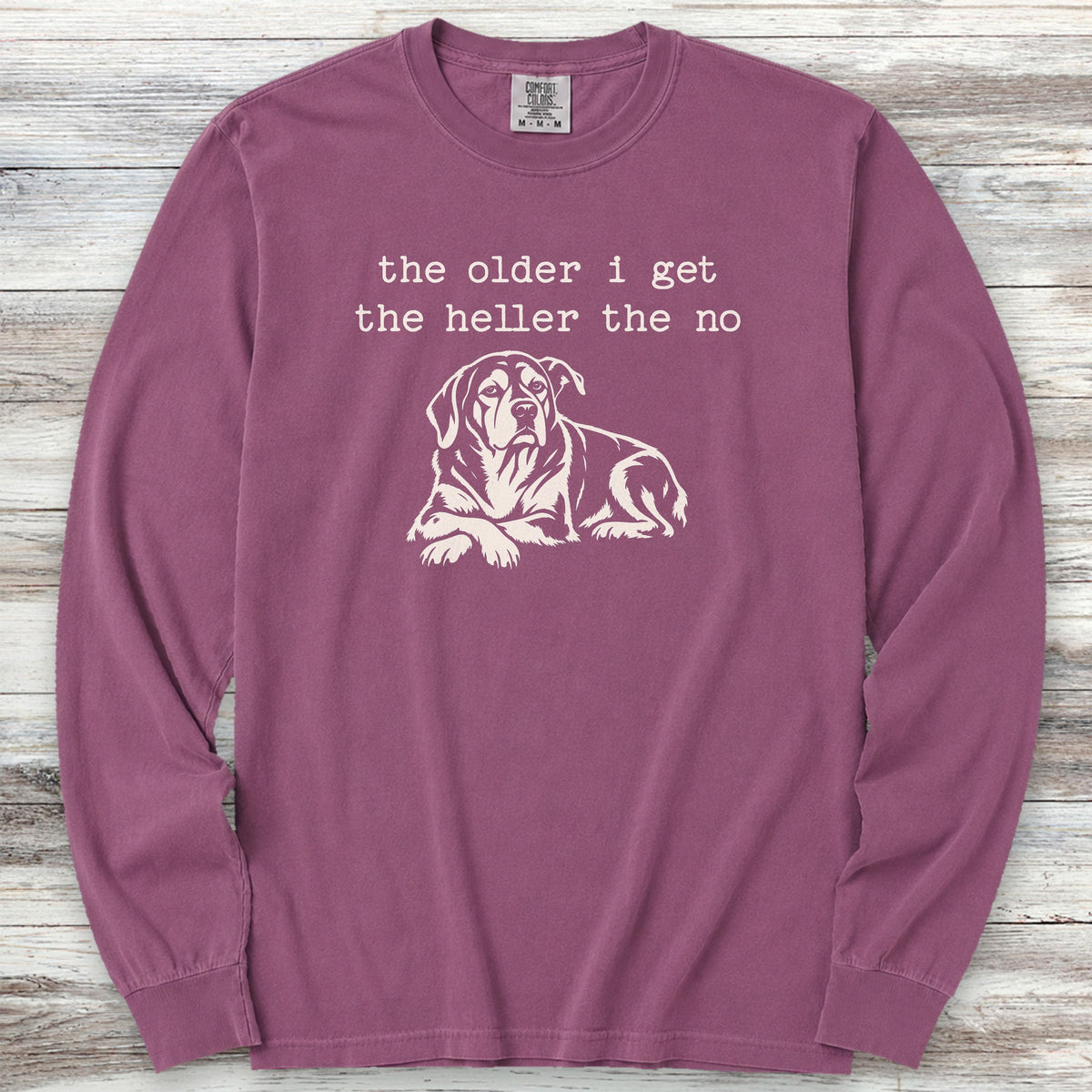 Hell No Long Sleeve Tee - Berry