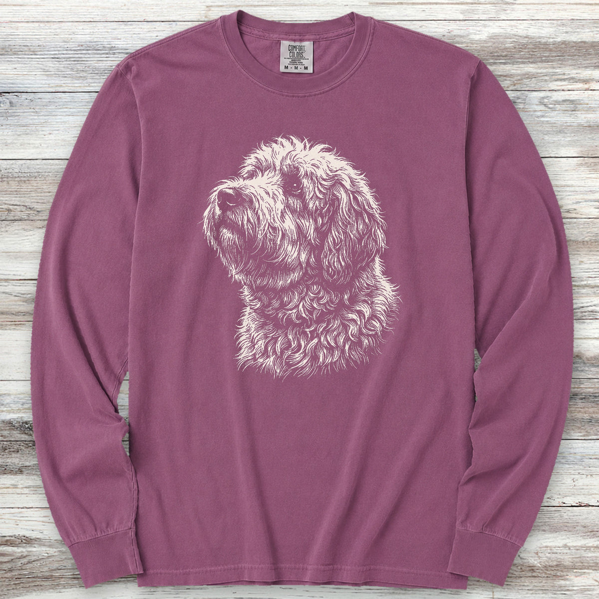 Old English Sheepdog Loyalty Long Sleeve Tee - Berry