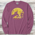 Cocker Spaniel Halloween Moon Long Sleeve Tee - Berry