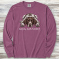 German Shorthaired Pointer Nope Long Sleeve Tee - Berry