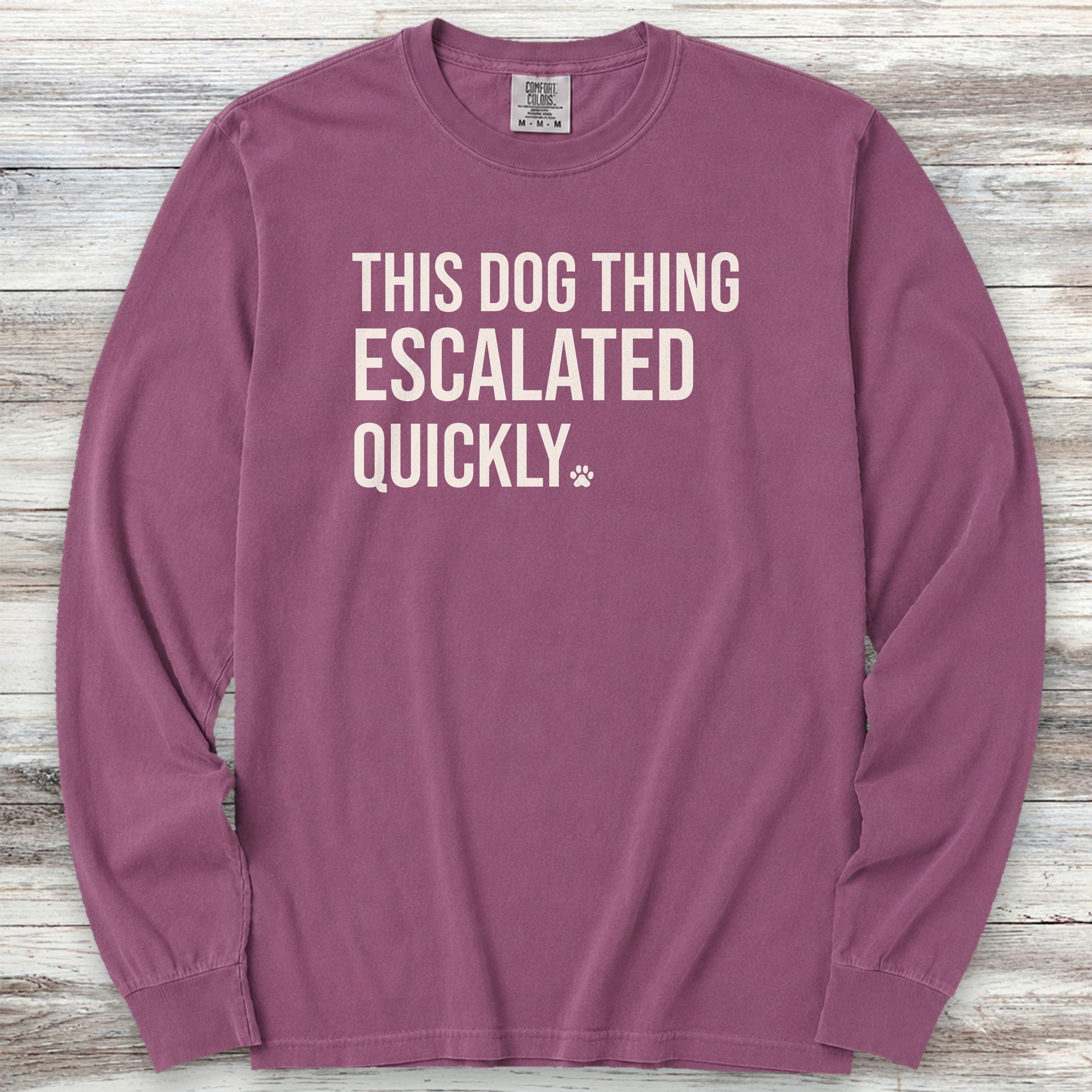 This Escalated Quickly Long Sleeve Tee - Berry