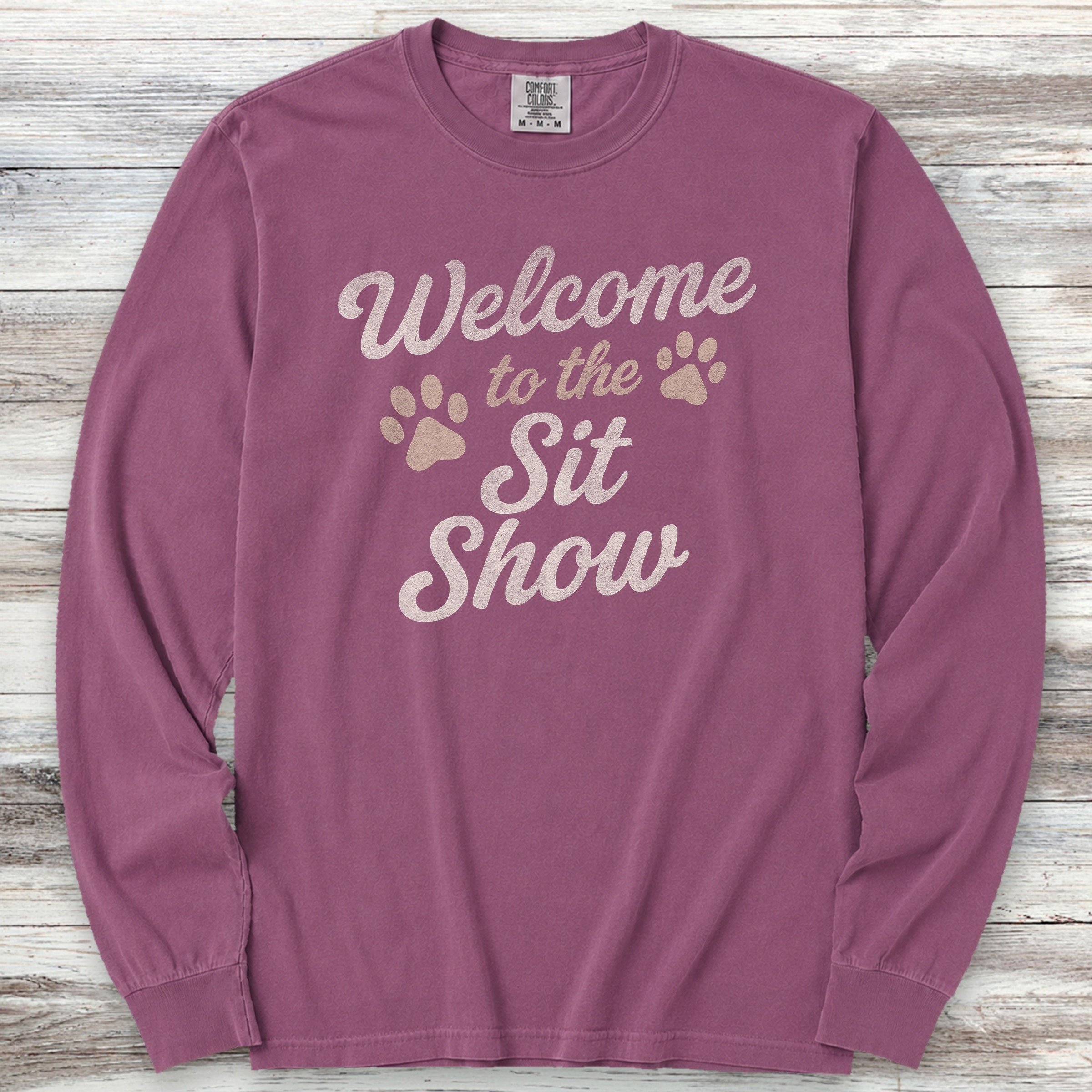 Sit Show Long Sleeve Tee - Berry