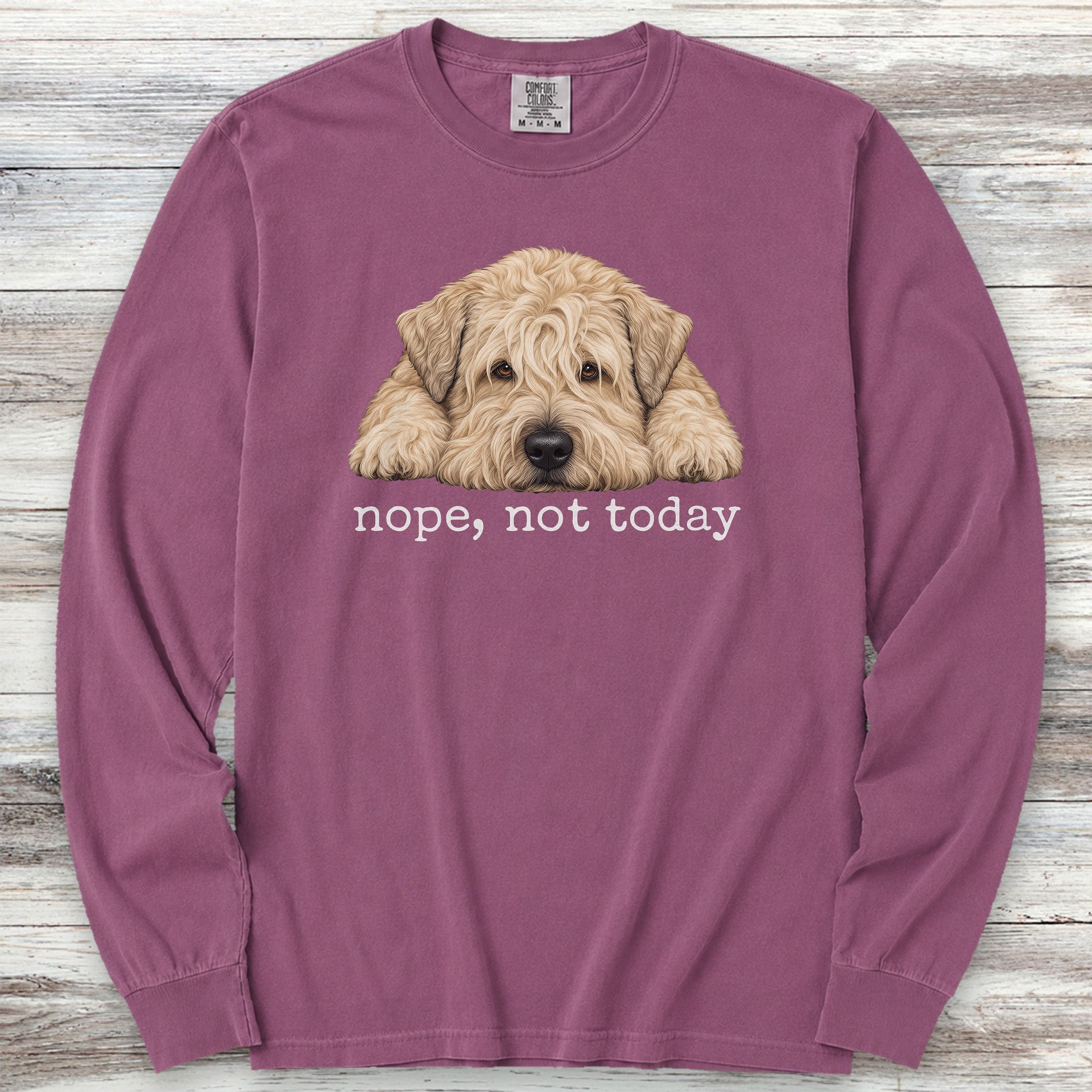 Wheaten Nope Long Sleeve Tee - Berry