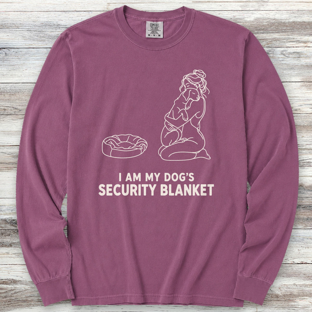 Security Blanket Long Sleeve Tee - Berry