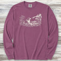 Australian Shepherd Creation Story Long Sleeve Tee - Berry