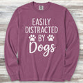 Distracted Long Sleeve Tee - Berry