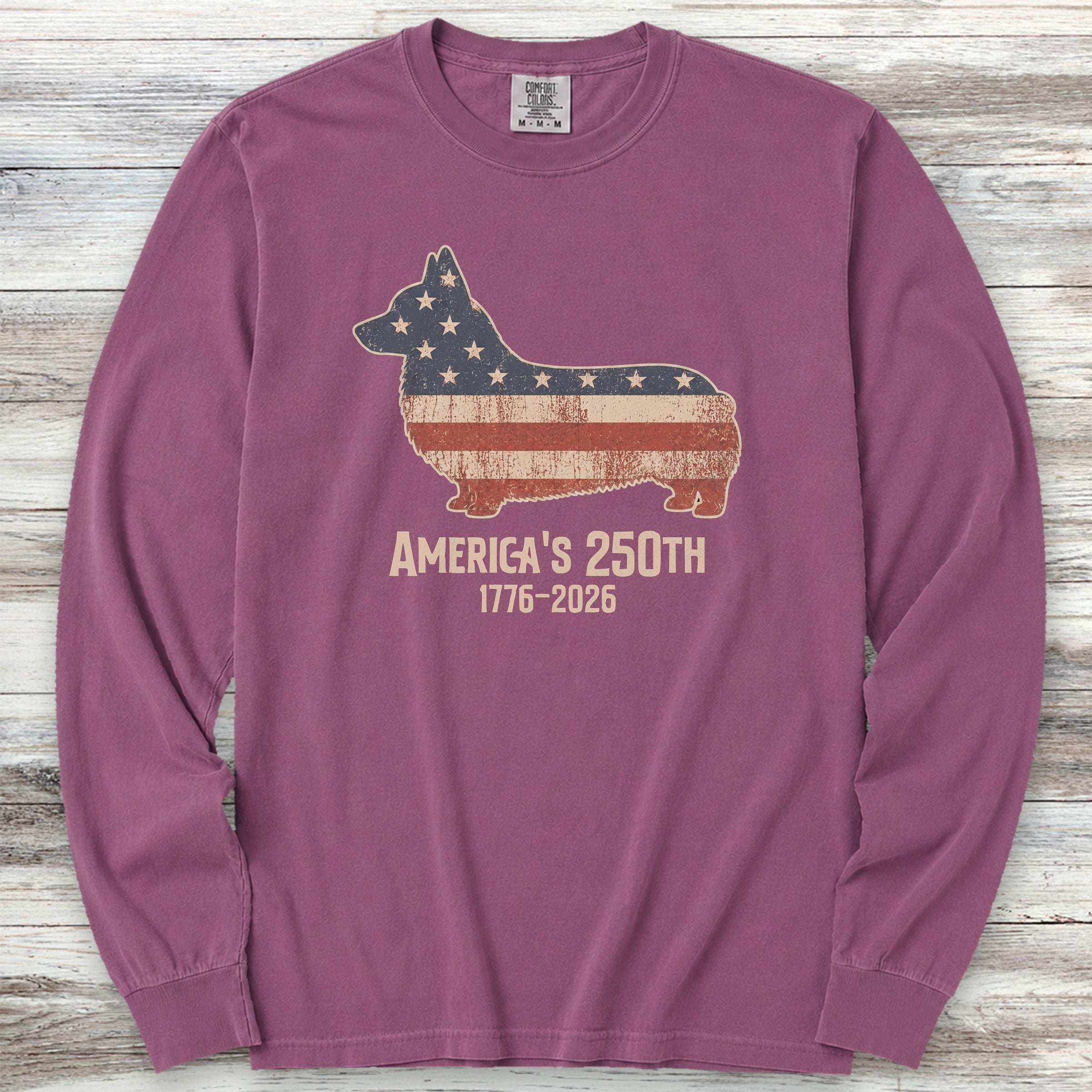 Corgi 250 Long Sleeve Tee - Berry
