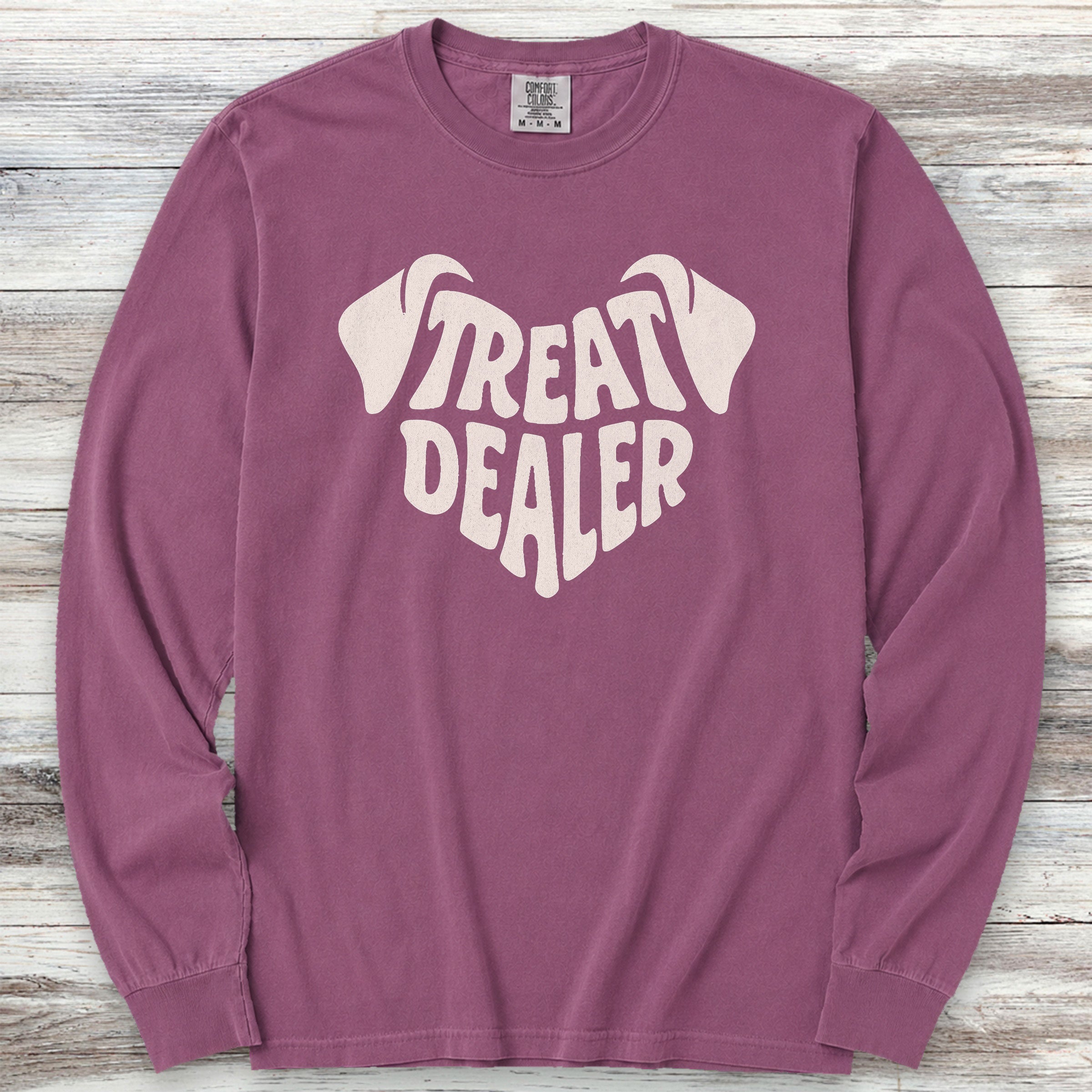 Treat Dealer Ears Long Sleeve Tee - Berry