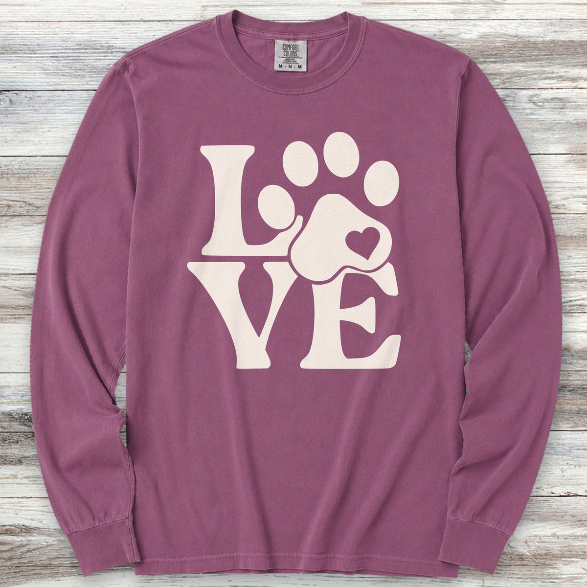 Love Long Sleeve Tee - Berry