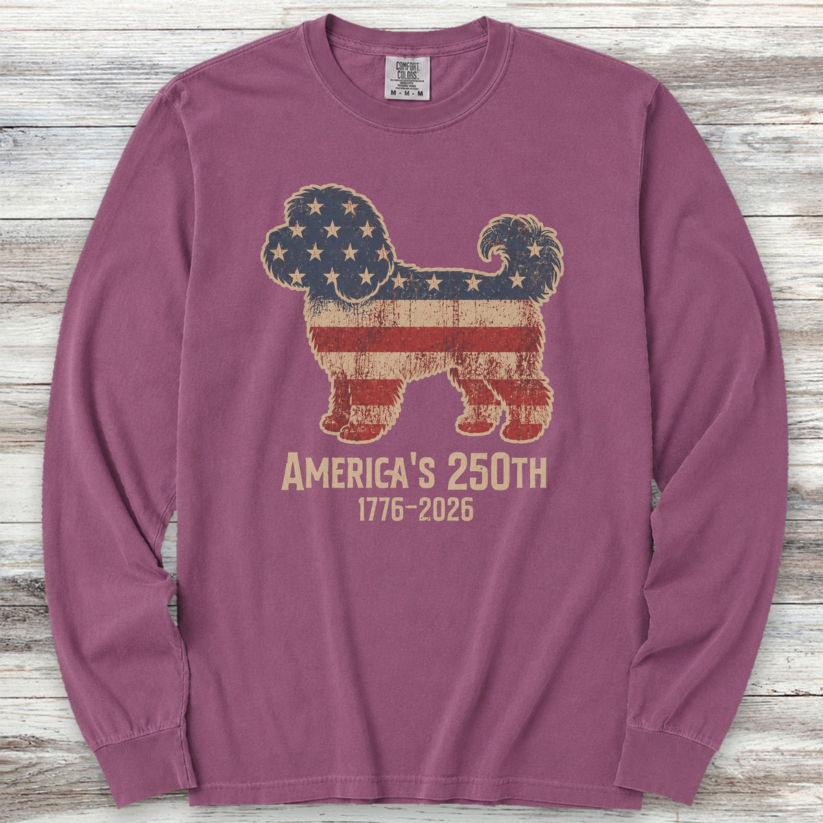 Cavapoo 250 Long Sleeve Tee - Berry