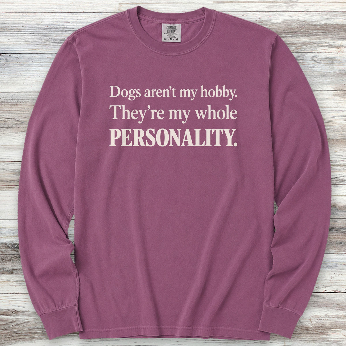 Whole Personality Long Sleeve Tee - Berry