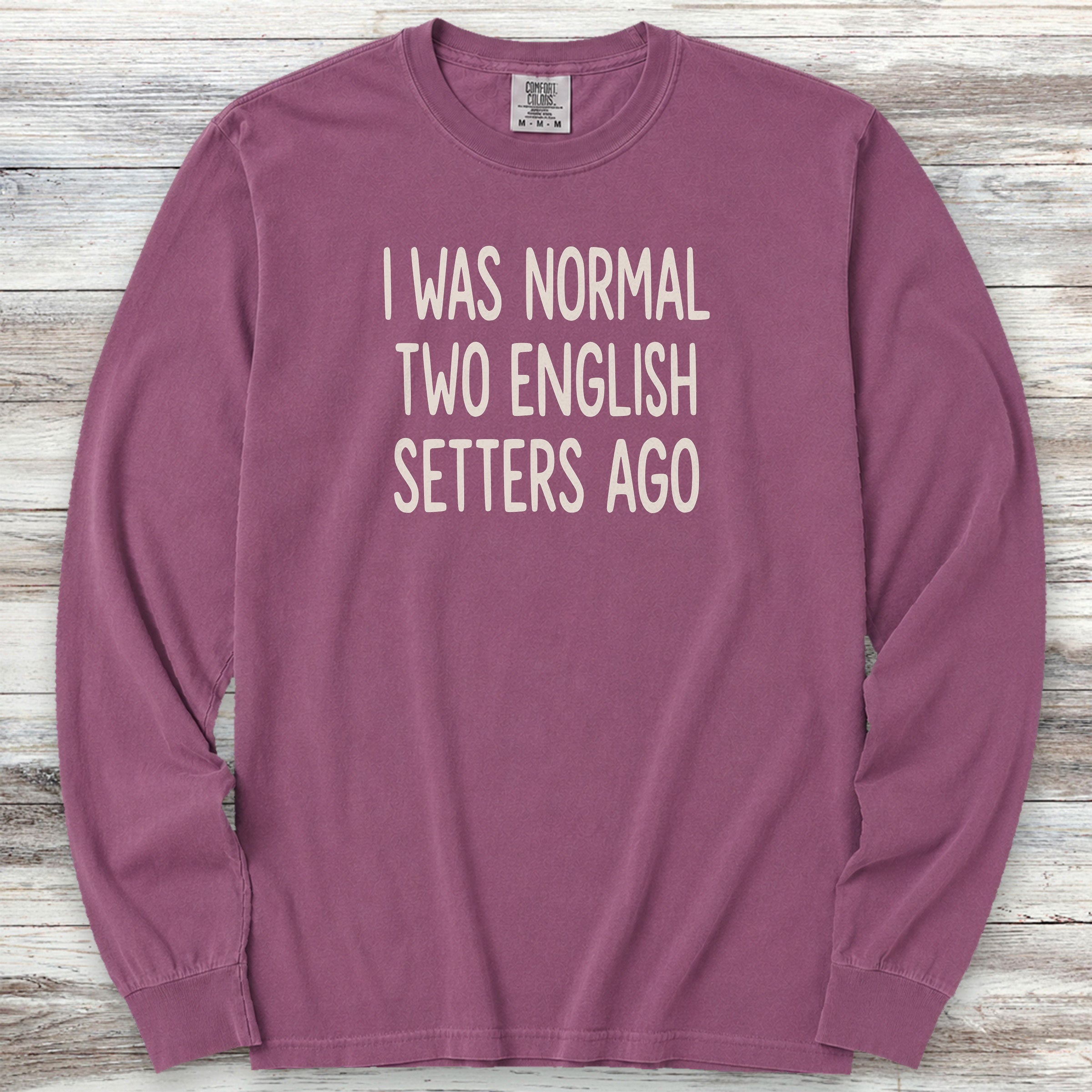 English Setter Normal Long Sleeve Tee - Berry