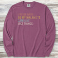 Malamute Work Hard Long Sleeve Tee - Berry