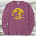 Great Pyrenees Halloween Moon Long Sleeve Tee - Berry