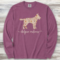 Belgian Malinois Fall Long Sleeve Tee - Berry
