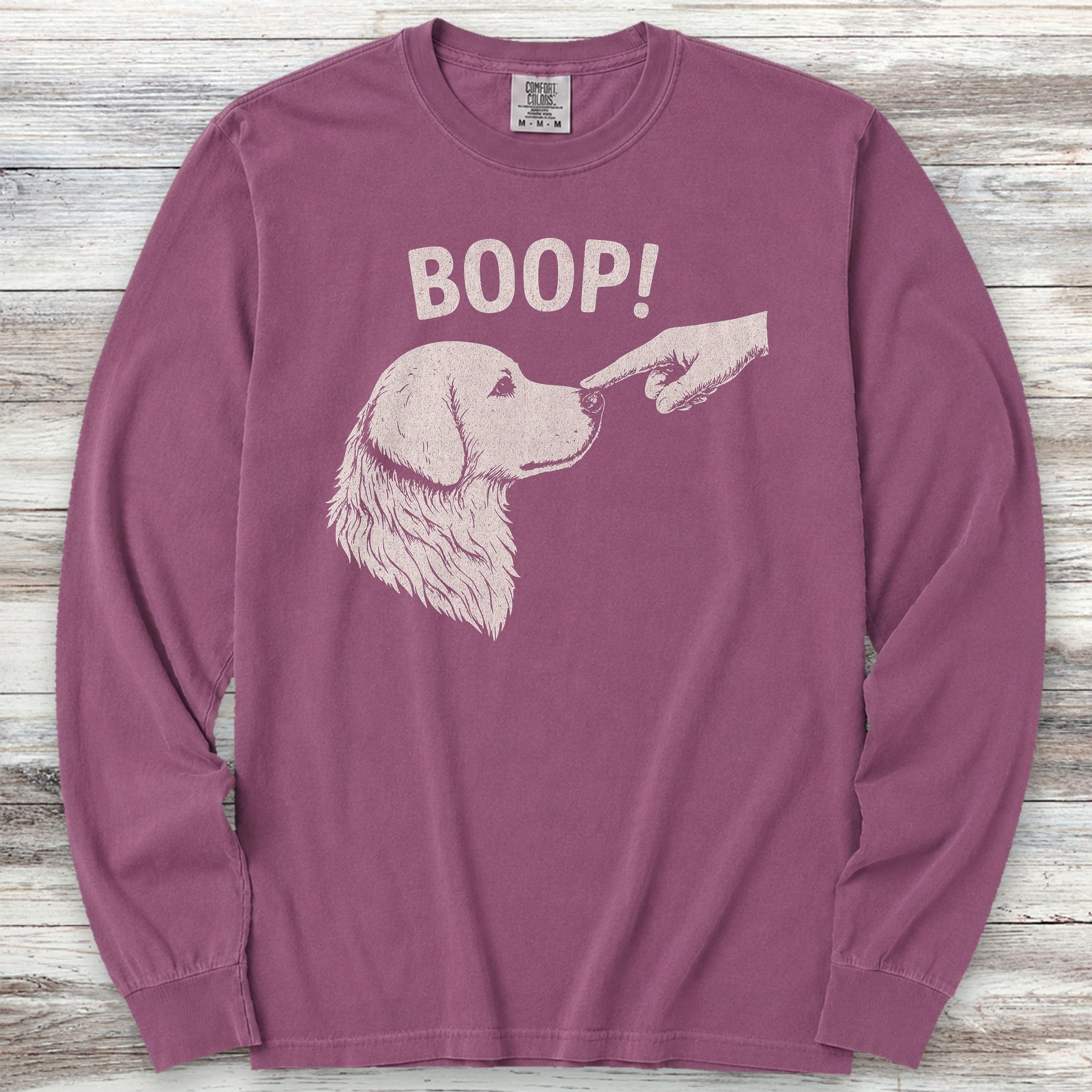 BOOP! Long Sleeve Tee - Berry