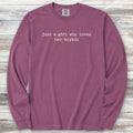 Boykin Spaniel Girl Long Sleeve Tee - Berry