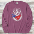 Shetland Sheepdog USA Long Sleeve Tee - Berry
