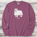 Alaskan Malamute Boo Long Sleeve Tee - Berry