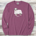 Aussiedoodle Boo Long Sleeve Tee - Berry