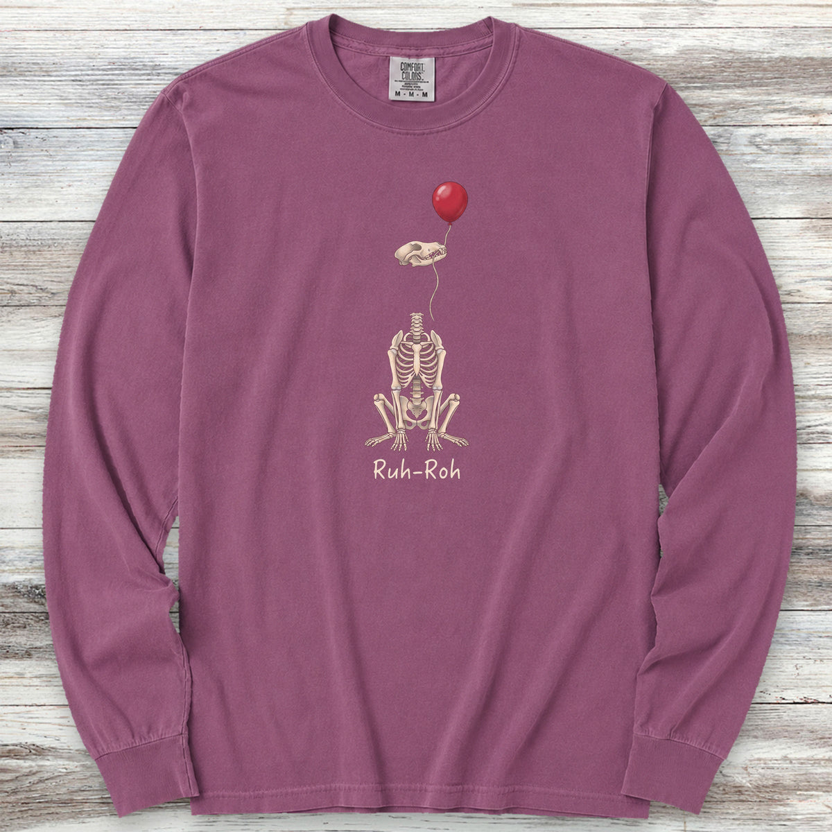 Ruh-Roh Long Sleeve Tee - Berry