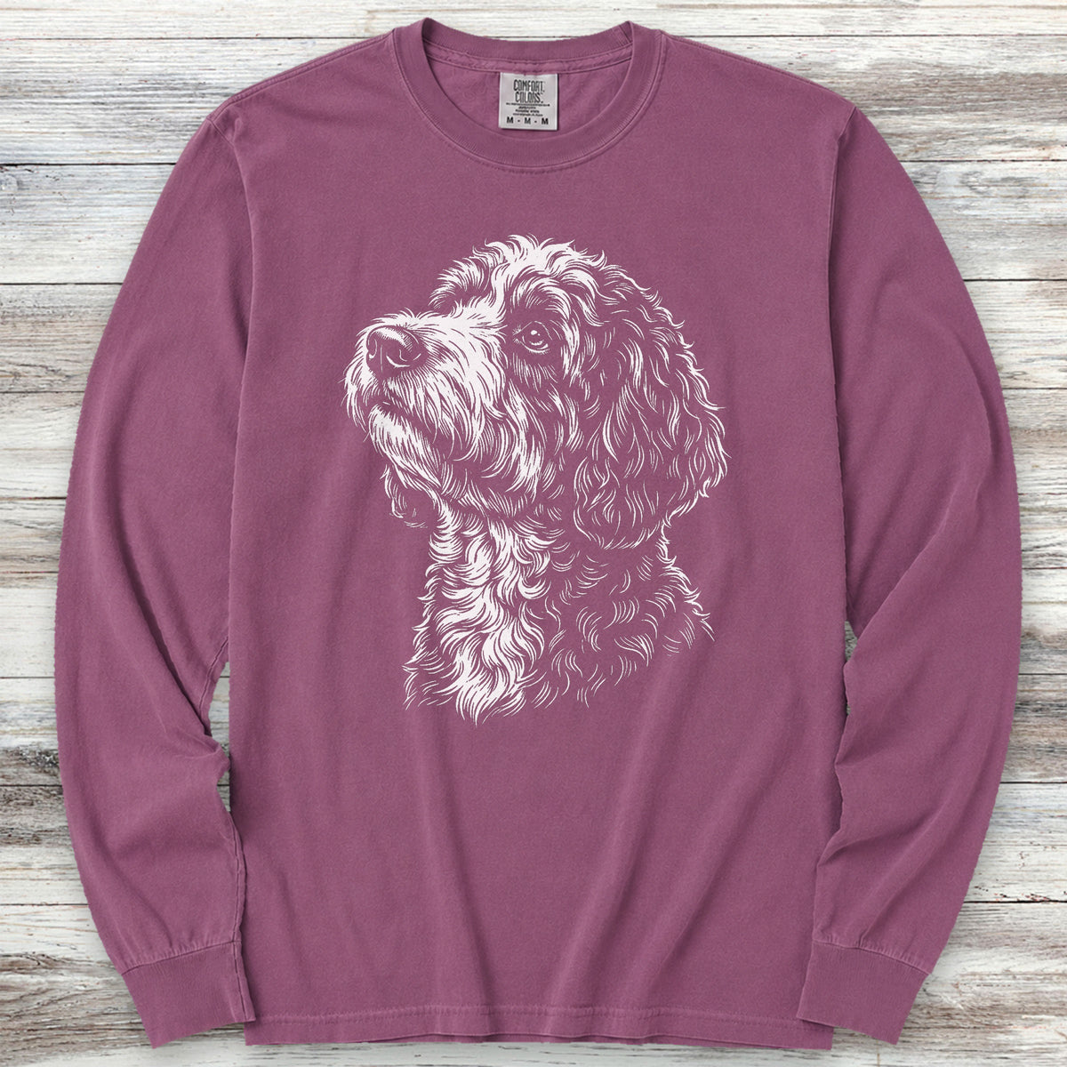 Bernedoodle Loyalty Long Sleeve Tee - Berry