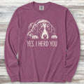 Aussiedoodle Herd You Long Sleeve Tee - Berry