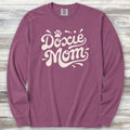 Dachshund Groovy Mom Long Sleeve Tee - Berry
