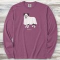 Border Collie Boo Long Sleeve Tee - Berry