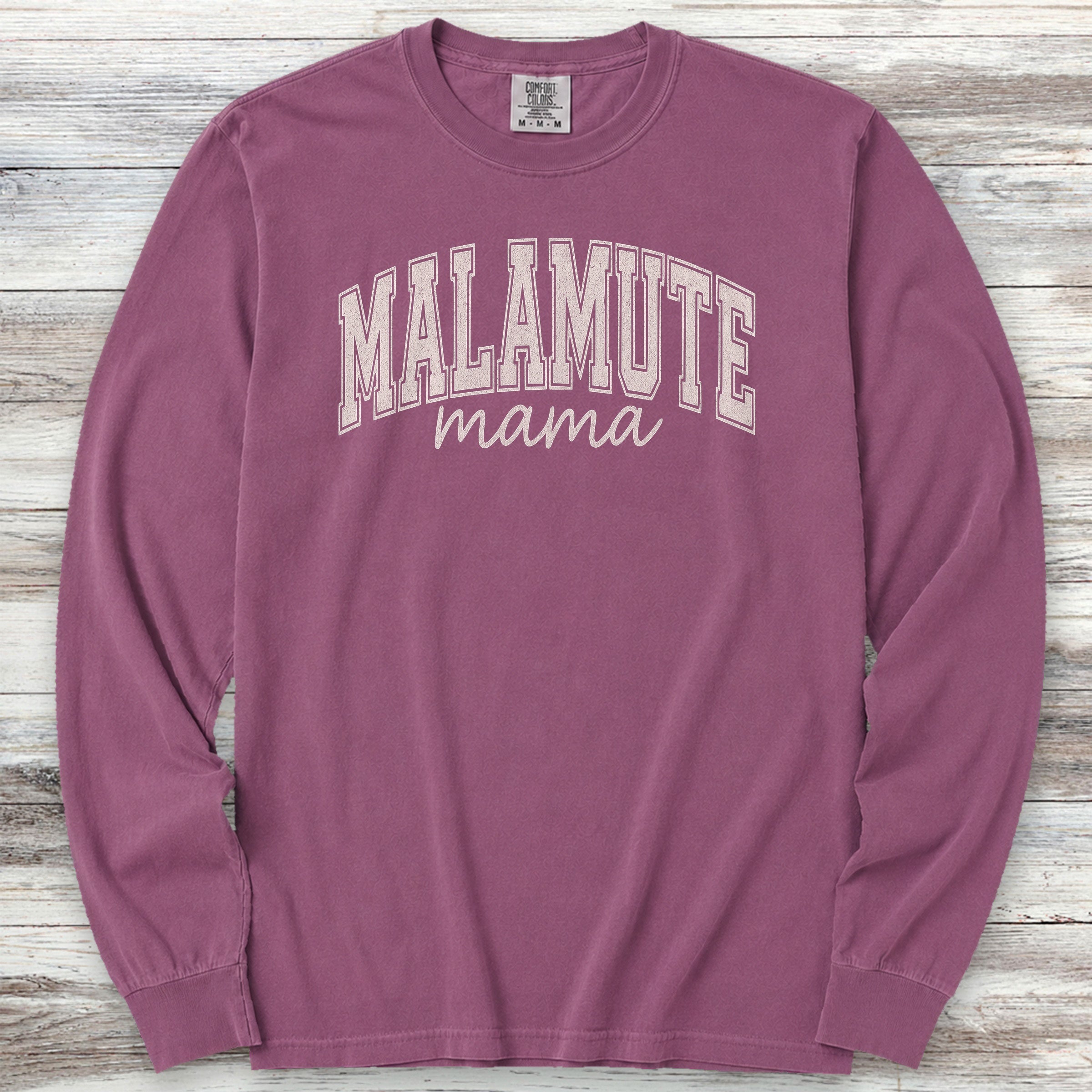 Malamute Mama Long Sleeve Tee - Berry