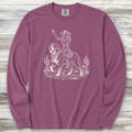 Swiss Mountain Dog Cowgirl Long Sleeve Tee - Berry