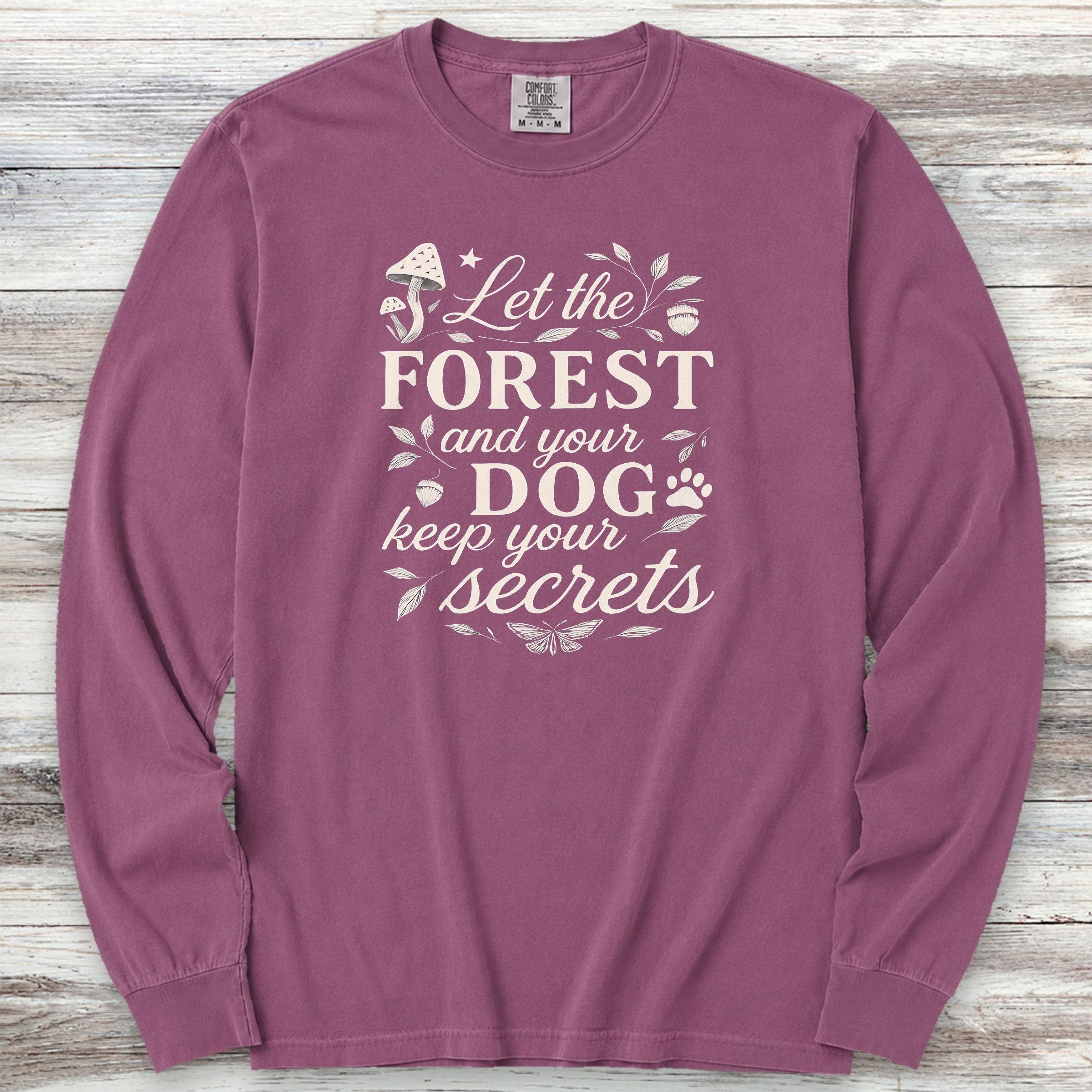 Secrets Long Sleeve Tee - Berry