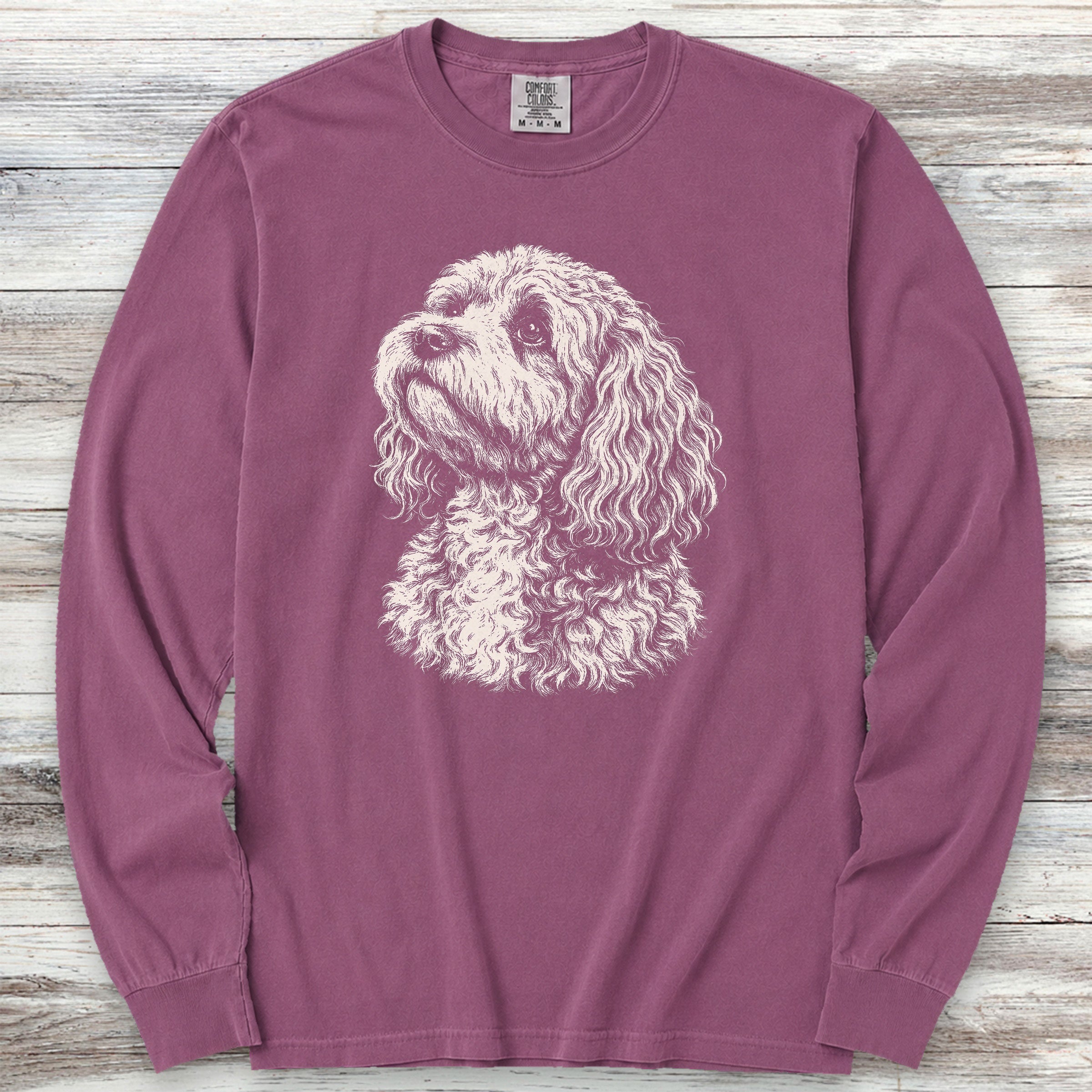 Cockapoo Loyalty Long Sleeve Tee - Berry