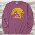 Cane Corso Halloween Moon Long Sleeve Tee - Berry
