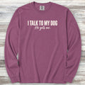 He Gets Me Long Sleeve Tee - Berry