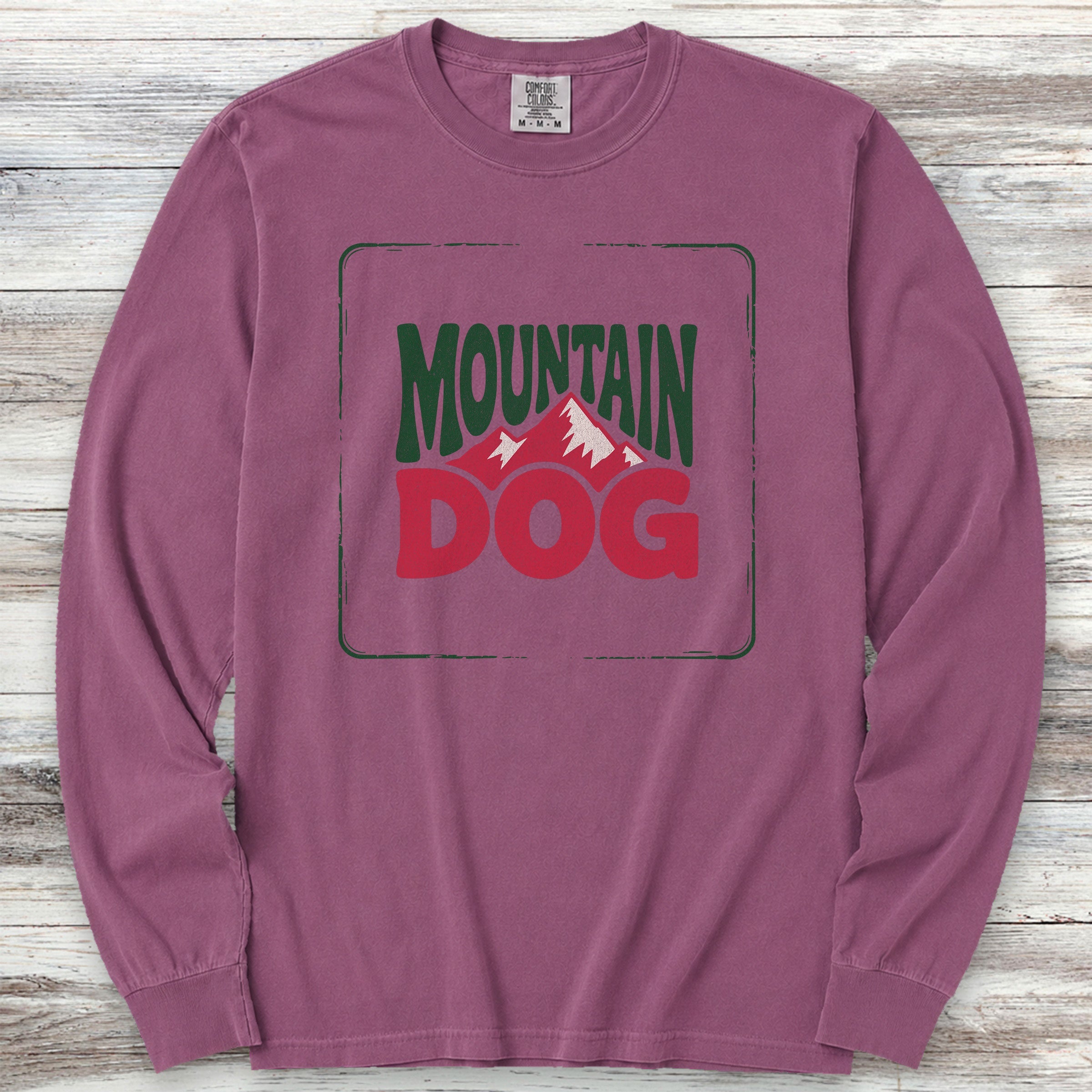 Mountain Dog Long Sleeve Tee - Berry
