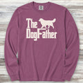 Australian Shepherd Dog Father Long Sleeve Tee - Berry
