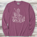 Rottweiler Cowgirl Long Sleeve Tee - Berry