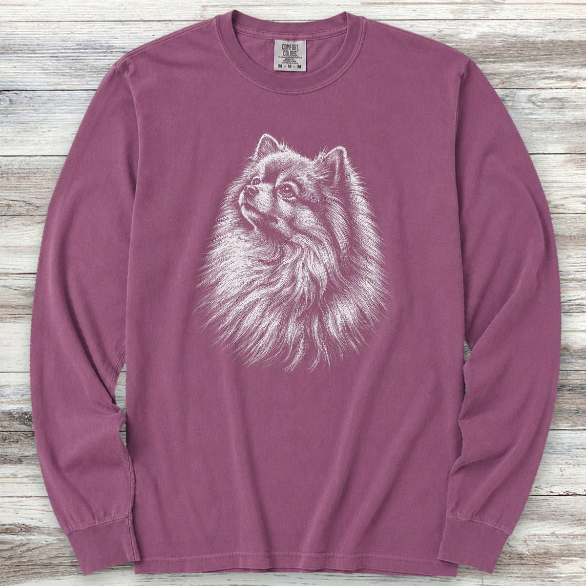 Pomeranian Loyalty Long Sleeve Tee - Berry