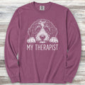 Bernedoodle Therapist Long Sleeve Tee - Berry